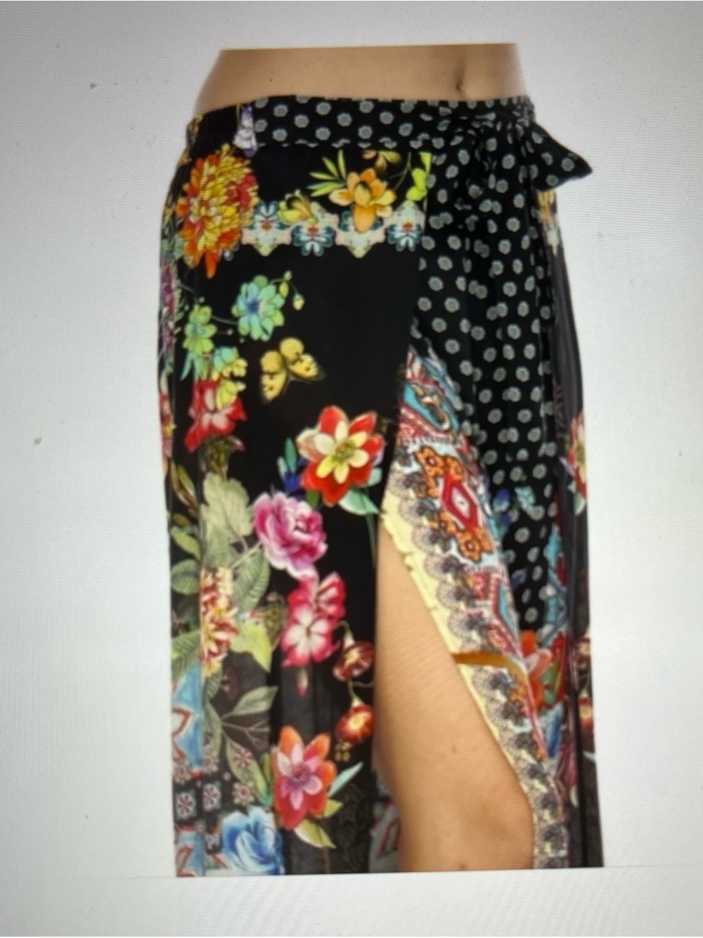 Johnny Was Dream Printed Split Pants EUC - Picture 3 of 9